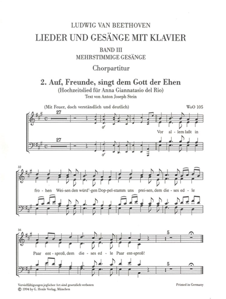 Sämtliche Lieder und Gesänge